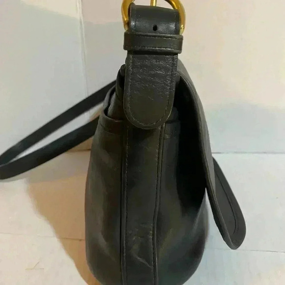 Coach black leather vintage satchel handbag - Picture 6 of 12